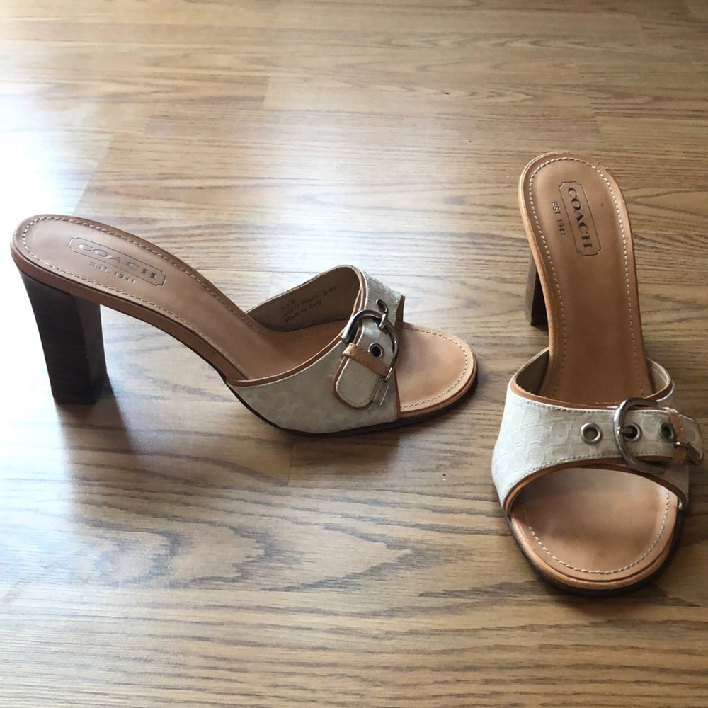 Coach chunky heels